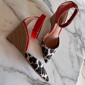 Great looking wedge rope and leather heels